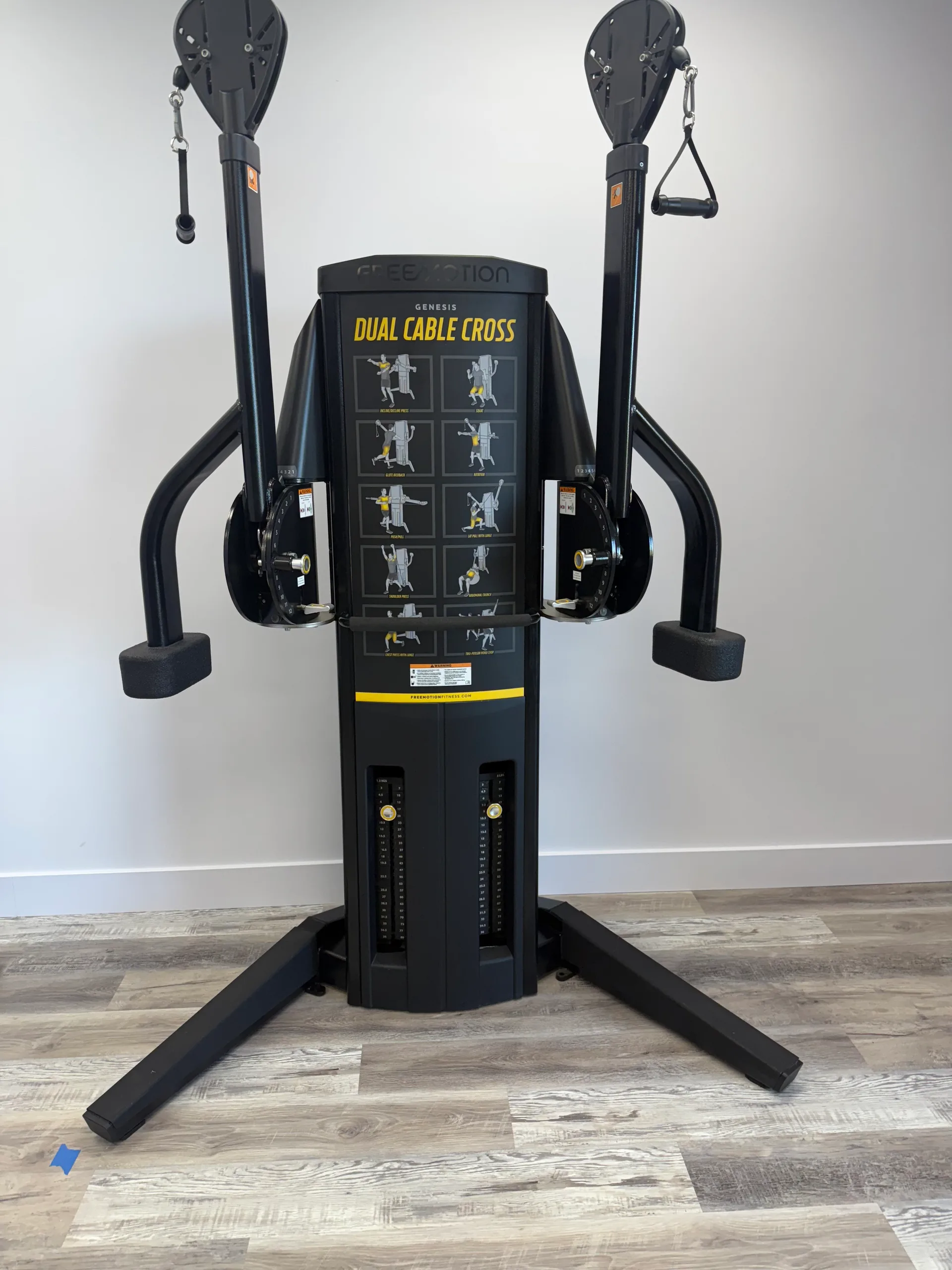 FreeMotion Genesis Dual Cable Cross functional trainer at an Arizona apartment amenity gym