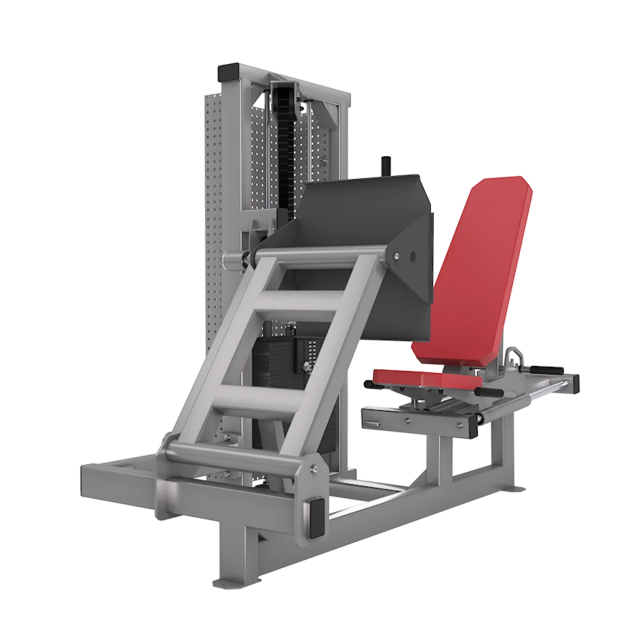 A GYM80 80Classics Seated Leg Press machine
