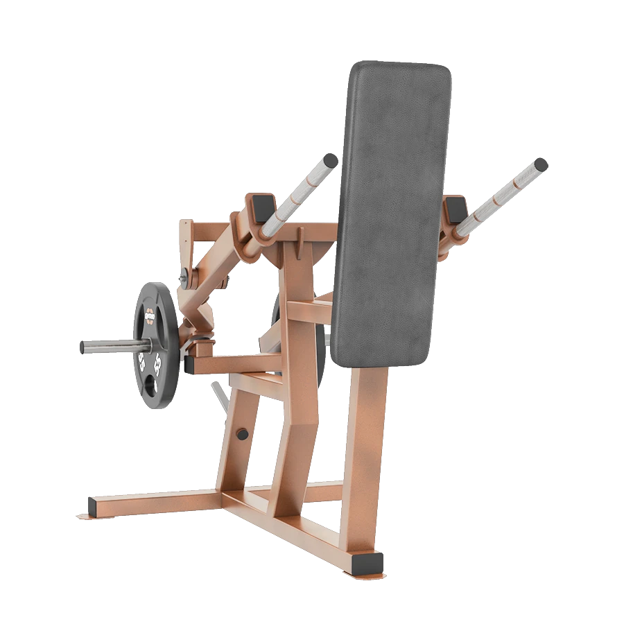 A bronze GYM80 Outdoor Standing Triceps Dip machine with a weatherproof finish
