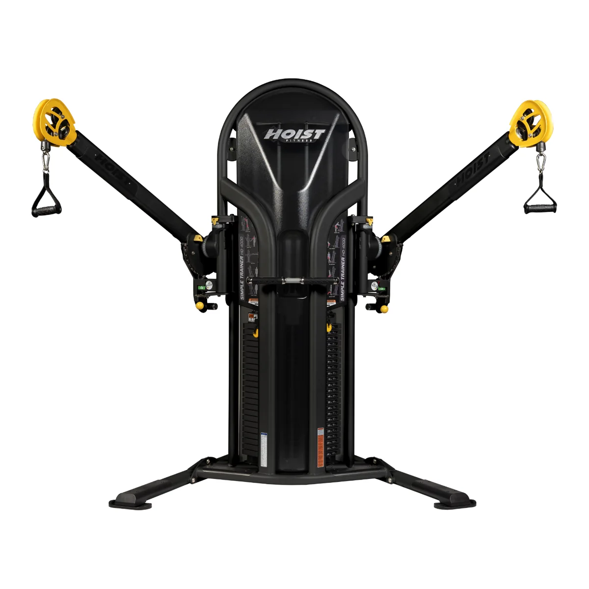 Black HOIST HD-4000 Simple Trainer with two adjustable arms ending in yellow pulleys