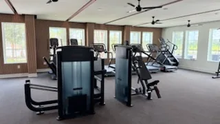 TKO chest press and lat pulldown machines at a Port Charlotte, Florida community fitness center