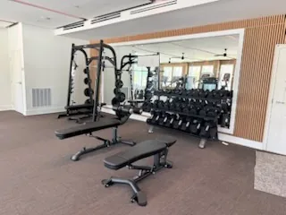 TKO functional trainer and adjustable benches at a Port Charlotte, Florida community fitness center