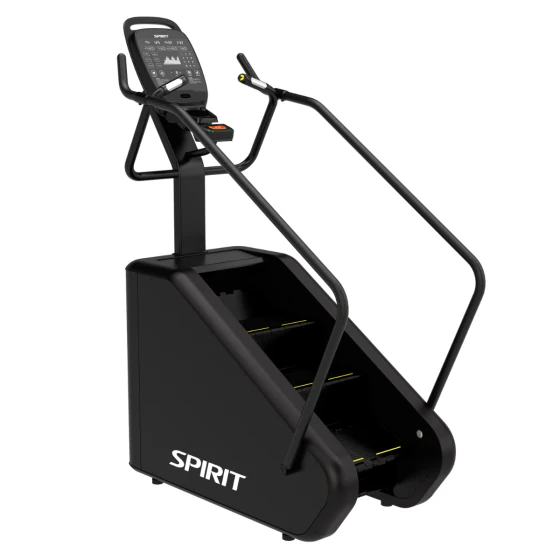 Black Spirit CSC880 compact stairclimber with a rotating four-step staircase
