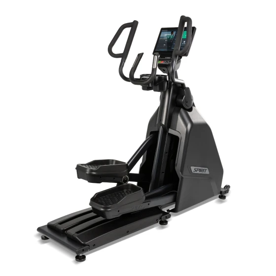 Black Spirit CE1000ENT elliptical cross-trainer with a large touchscreen console