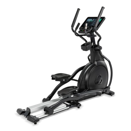 Black Spirit CE800ENT elliptical cross-trainer with a large touchscreen console