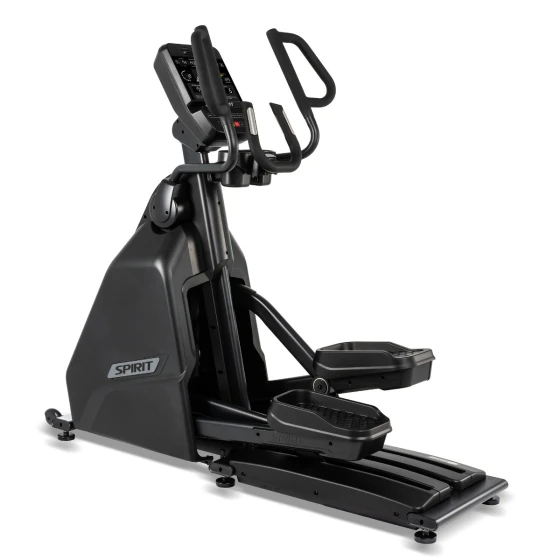 Black Spirit CE900 elliptical cross-trainer with a digital console and reinforced double frame