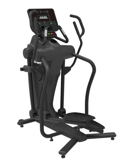 Black Spirit CES880 trackless suspension elliptical with a floating stride mechanism