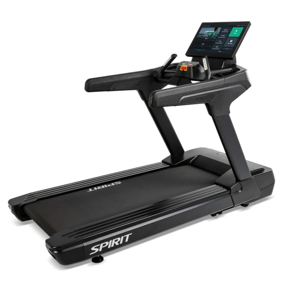 Black Spirit CT1000ENT treadmill with a large 21.5-inch touchscreen console