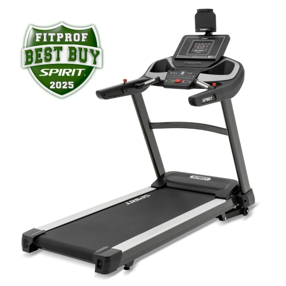Black Spirit XT685 treadmill with a compact digital console